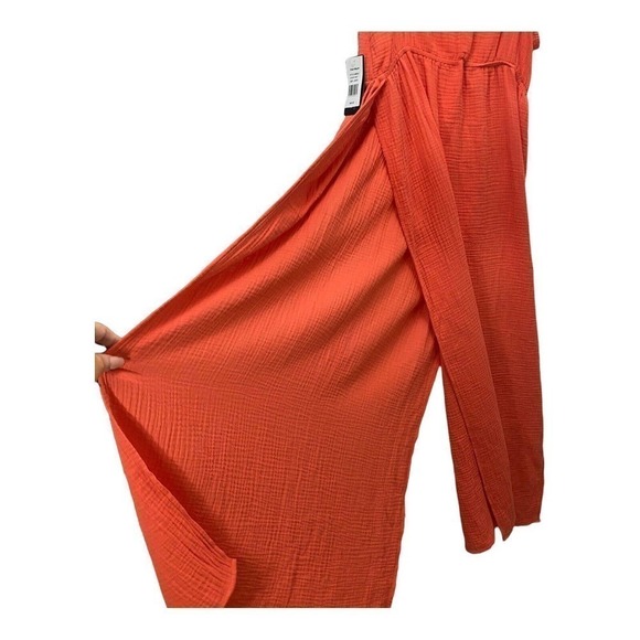 Portacruz Swimsuit Coverup Chain Strap Maxi Side Slit Boho Bathing Suit Cover L - Picture 3 of 7